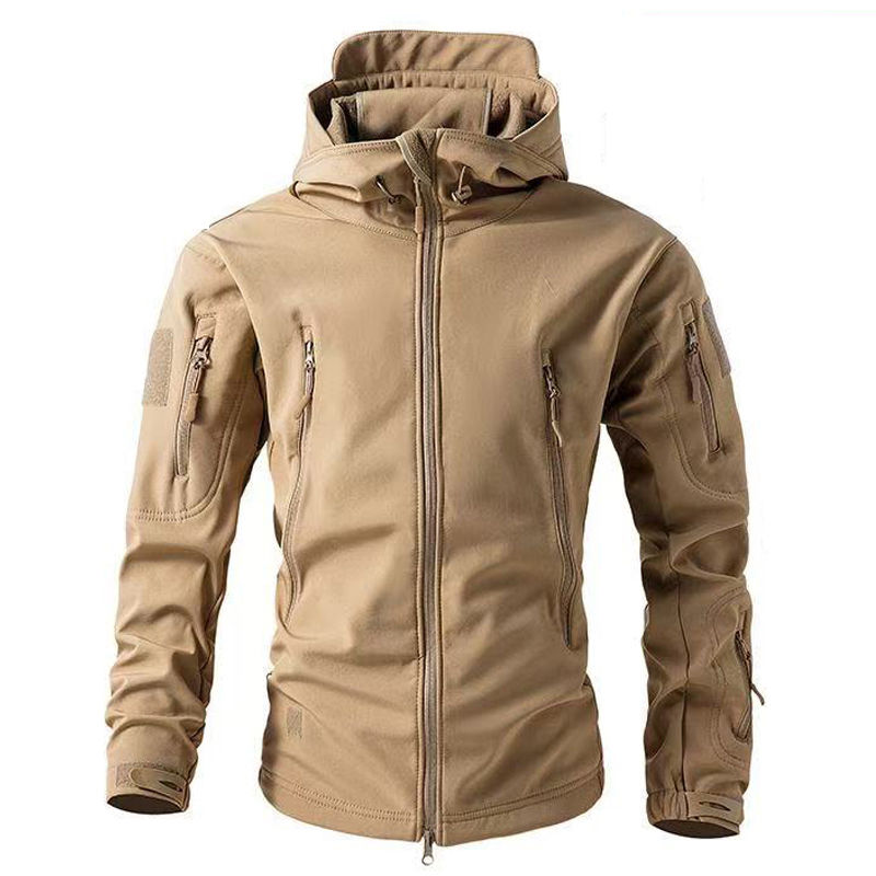Men Military Winter Fleece Sharkskin Tactical Outdoor Jackets Camping Hiking Tre