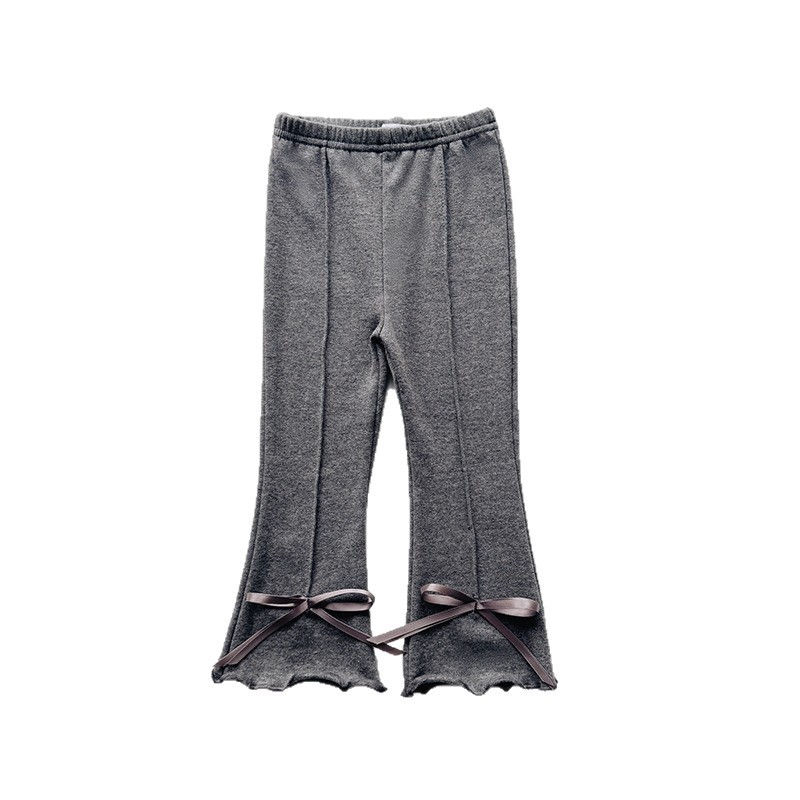 الصورة المصغرة: Girls Pants Autumn New Korean Style Bowknot Bottom Pants Fashionable Trousers Fo