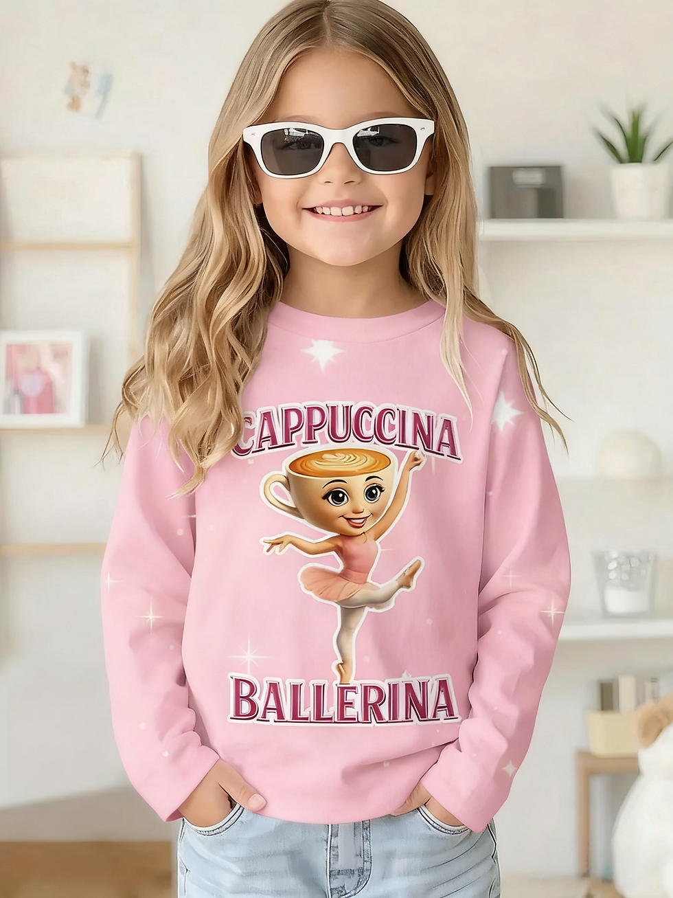 Thumbnail: Italian Brainrot Long Sleeve T-Shirt for Children Spring and Autumn Cotton Shirt