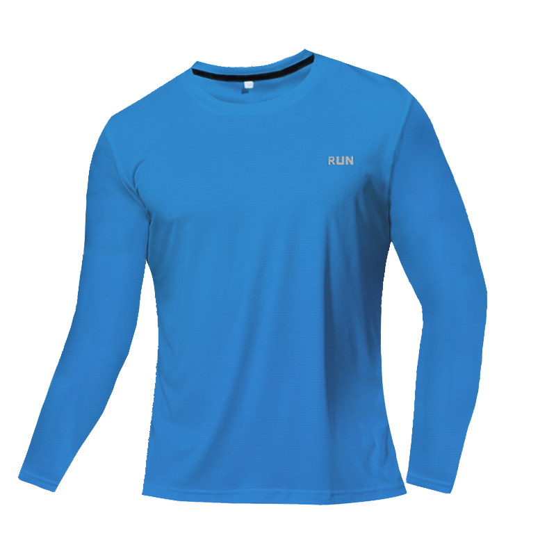 الصورة المصغرة: Men Women Quick Dry Long Sleeve Sport T Shirt Gym Jerseys Fitness Shirt Trainer 