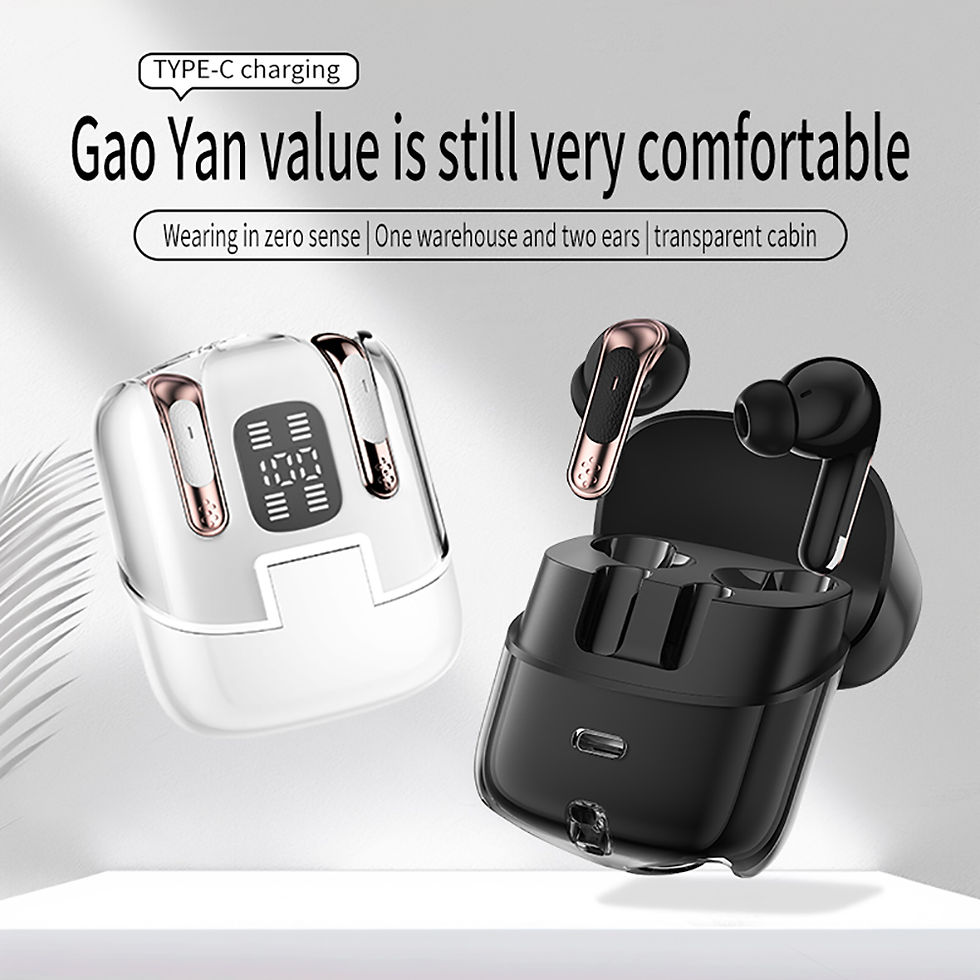 Thumbnail: 2 Pairs Wireless Earphone Couple Dating Headphone Earbuds For Sports Running Lon