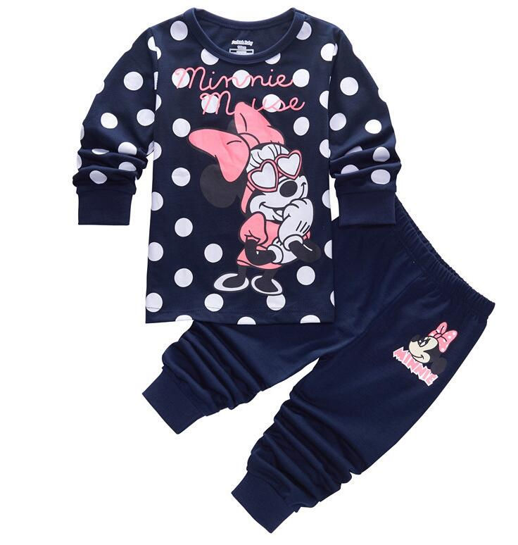 Thumbnail: Autumn Disney Children's Clothing Sets Sleepwear Clothes Kids Mickey Collection 