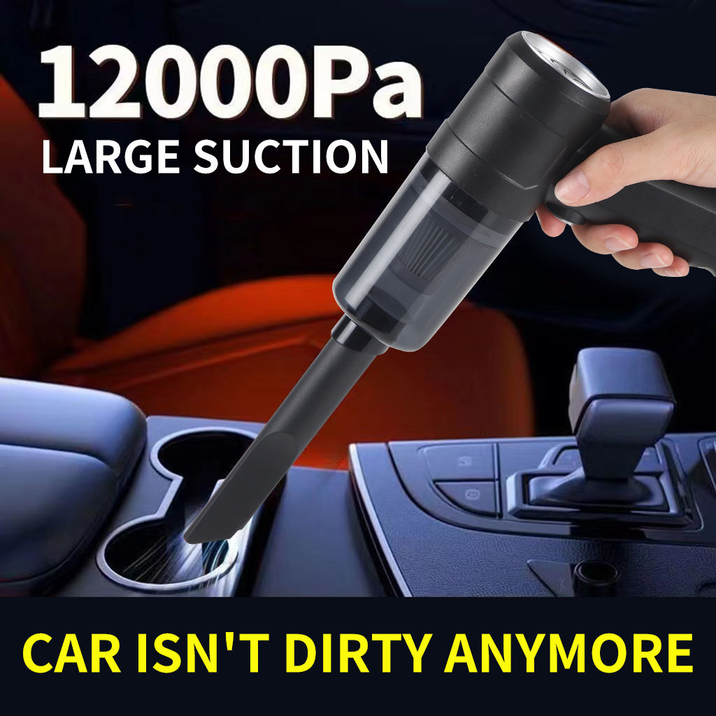 New 12000Pa Wireless Car Vacuum Cleaner USB Charging 1800mAh Portable Cleaning A