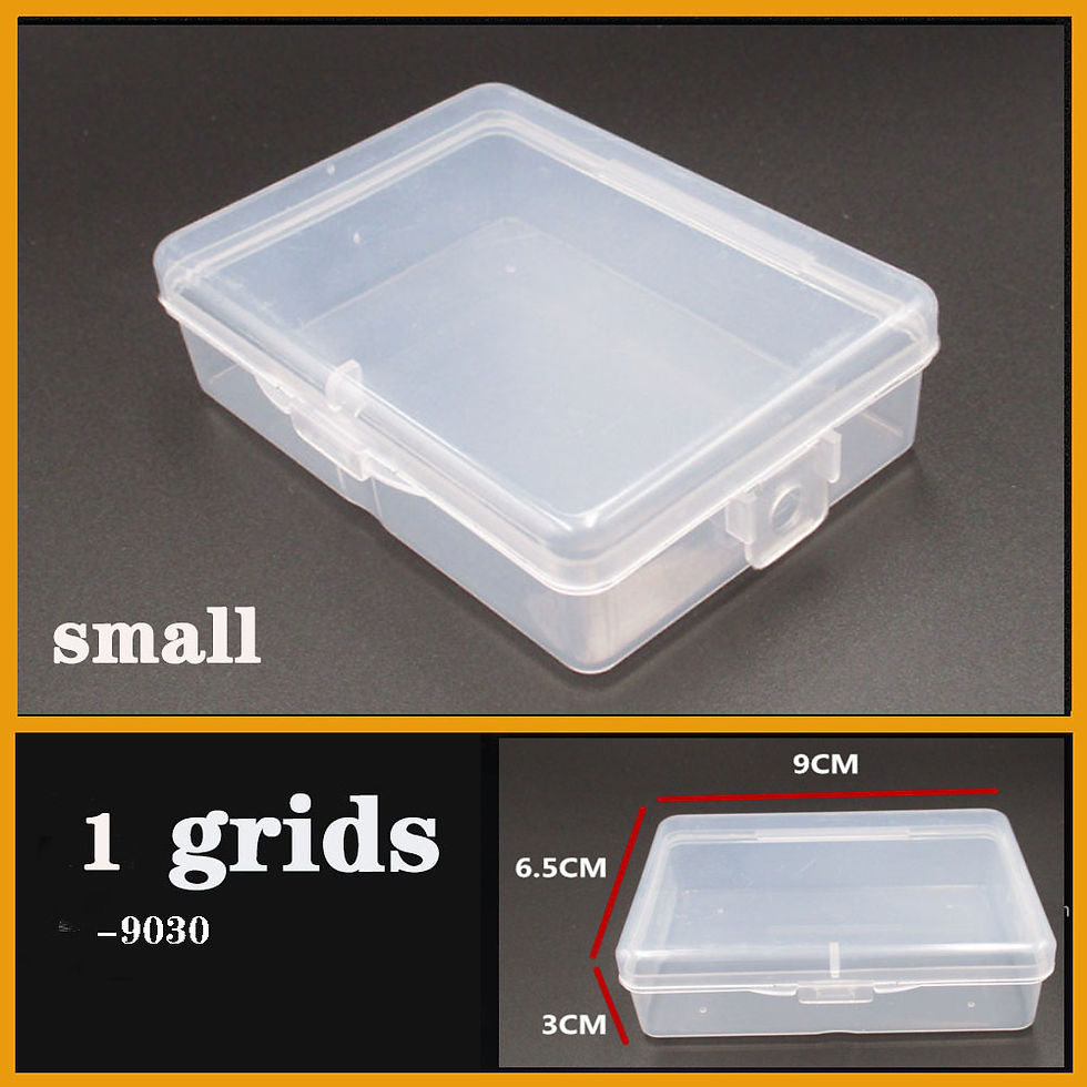 Thumbnail: Transparent Plastic box Screw Compartment Box Jewelry Earring Display Case Conta