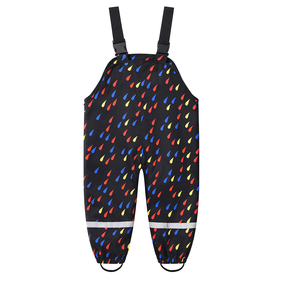 الصورة المصغرة: 2-6 Years Kids Waterproof Overalls Cute Cartoon Spring And Autumn Girls Pants Ne