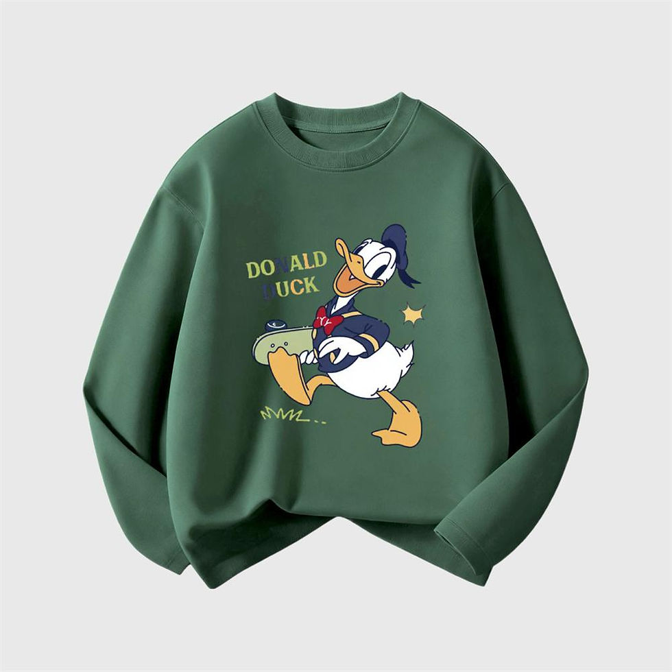 الصورة المصغرة: Long Sleeve T-shirts For Boys Mickey Mouse Crewneck Tops New Style Crewneck Tees