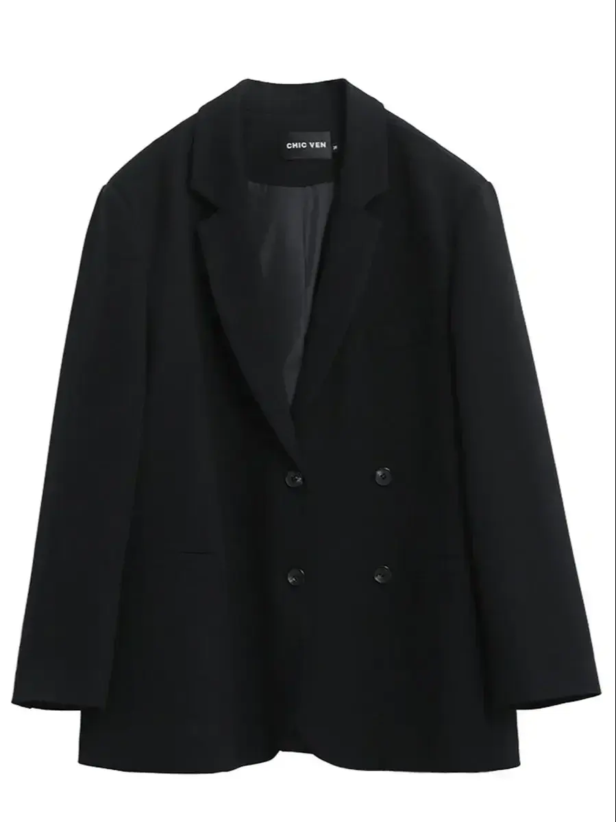 Thumbnail: CHIC VEN Women's Blazer Korean Casual Solid Long Sleeve Coats All-match Office L