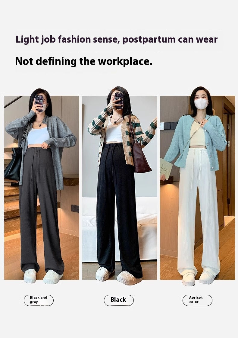 Thumbnail: New Maternity Pants Spring, Autumn and Summer Wide-Leg Pants Without Belly Suppo