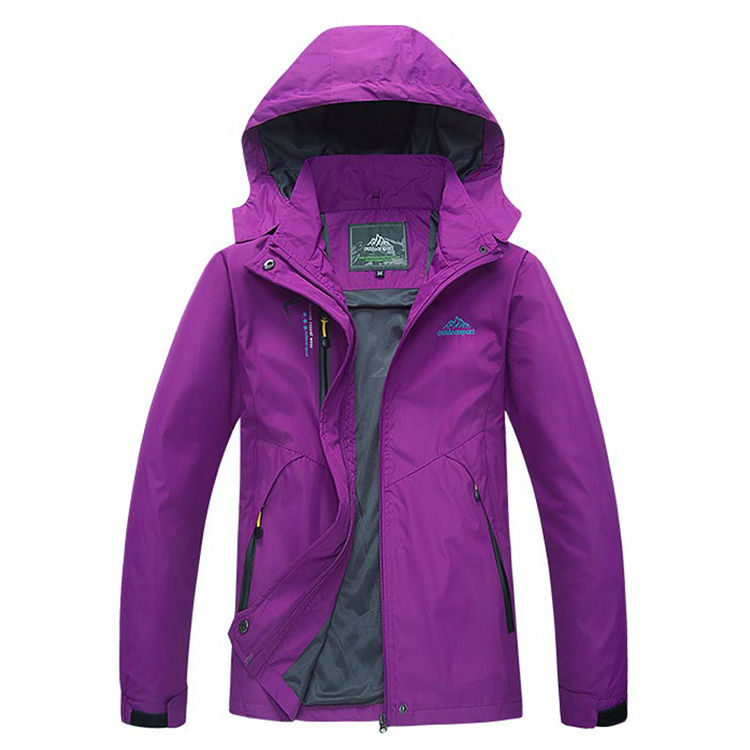 Thumbnail: Women's Waterproof Hiking Jacket Windproof Windbreaker Camping Hunting Running T