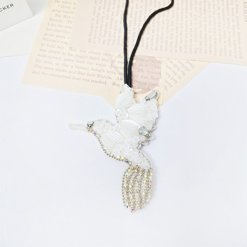 Thumbnail: Beaded Patch Pendant Sequin Rhinestones Butterflies Snakes Seashell Conch Pearls