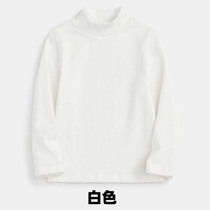 الصورة المصغرة: T-shirt for Girls Solid Thermal Underwear Autumn Winter Long Sleeve Casual High 