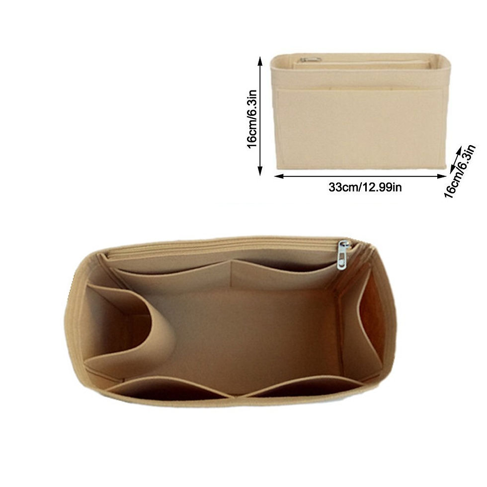 الصورة المصغرة: Multi-Pocket Handbag Organizer for LV Speedy25/30/35/Gentlewoman Bag Large Capac