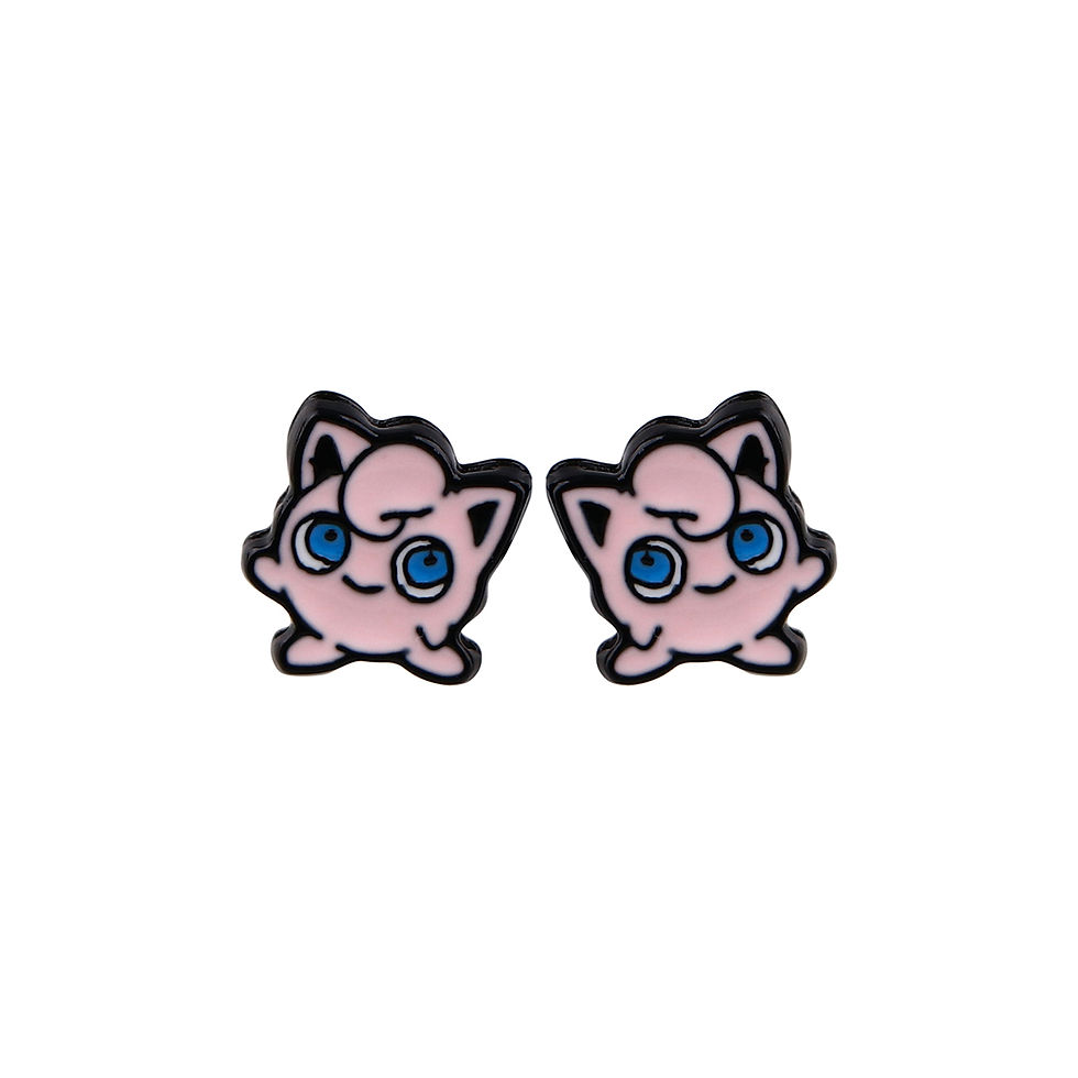 الصورة المصغرة: Anime Piercing Earrings Cartoon Kawaii Cute Stud Earrings for Woman Girls Kids F
