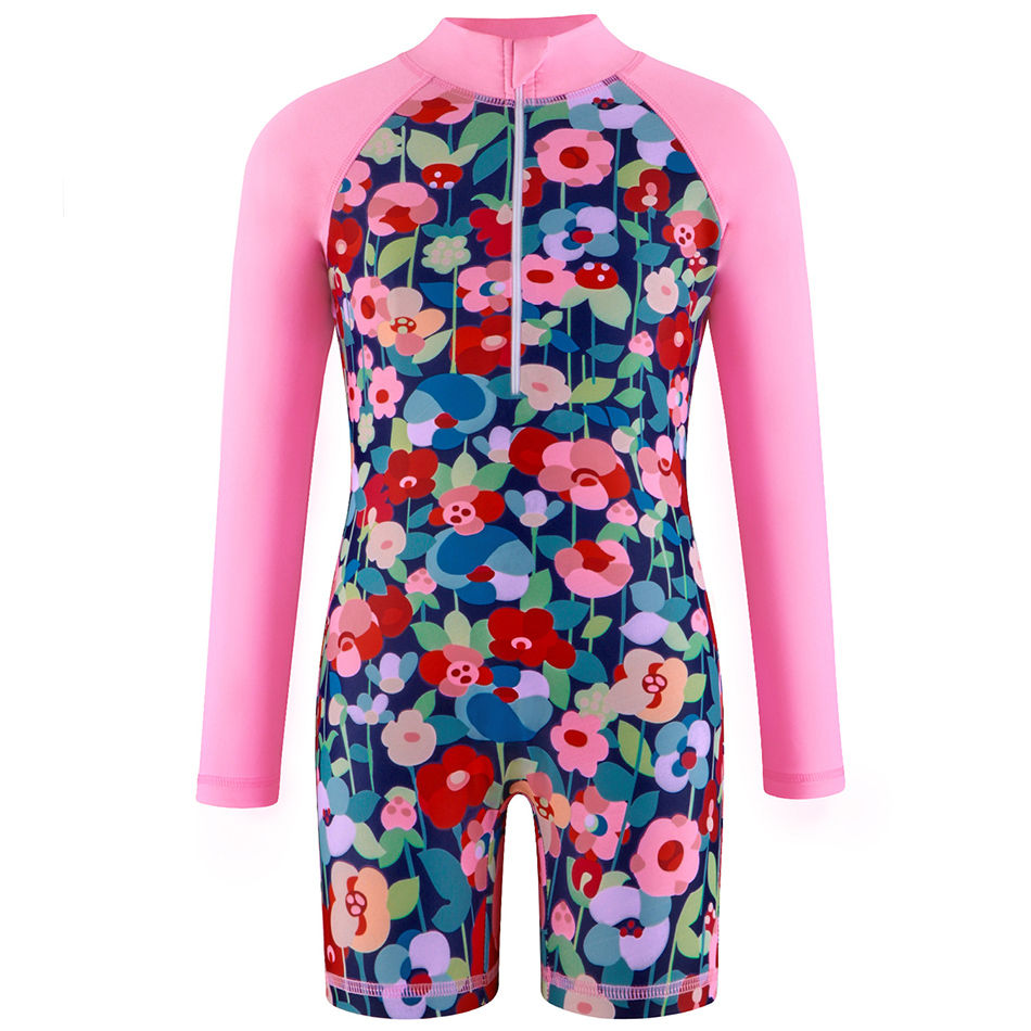 Thumbnail: Children Swimsuit Girls Long Sleeve Swimwear Unicorn Kids Sun Protection Bathing