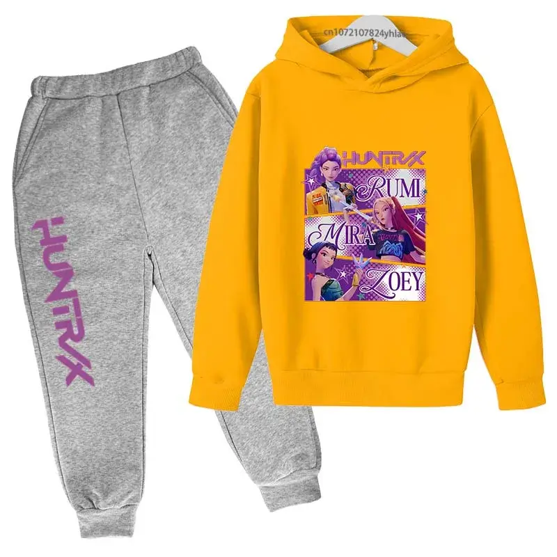 الصورة المصغرة: kidsDemon Hunters enfants nouvelle mode dessin animé imprimé 2 pièces sweat �