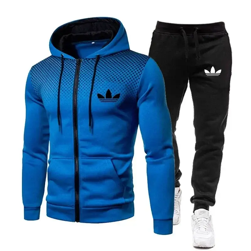الصورة المصغرة: 2025 Korea Men Jacket Tracksuit Casual Sports Suit Men's Set 2024 Autumn Winter 