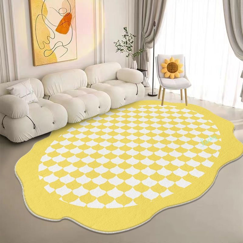 Thumbnail: VIKAMA Ins Cream Style Girl Imitation Cashmere Carpet Bedroom Bedside Living Roo