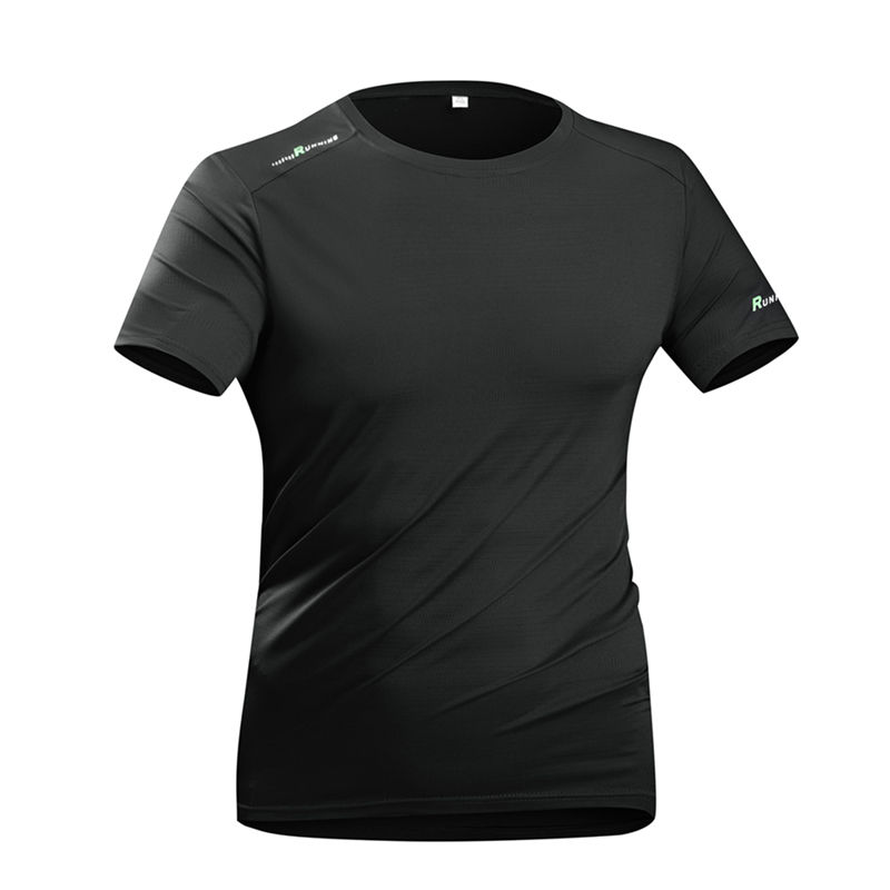 Thumbnail: CHRLCK Men's Running Quick Drying T-shirts Breathable Hiking Fishing Tees Soft E