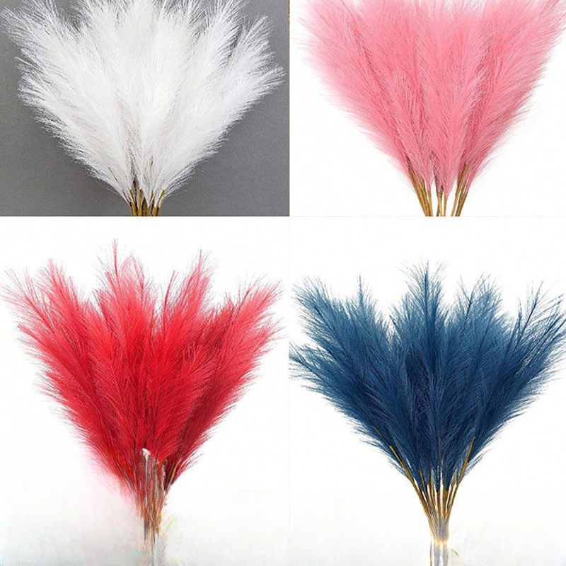10pcs 55Cm Pampas Grass Artificial Plant Nordic Boho Decoration Artificial Pampa