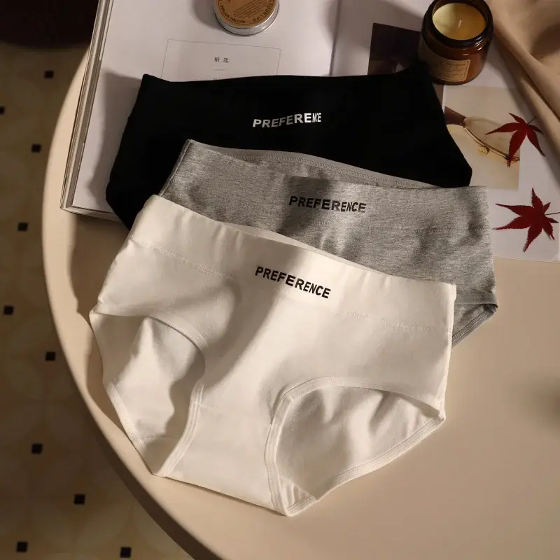 الصورة المصغرة: 3PCS/set Fashion Seamless Women Panties Underpanties Sports Soft Female Underwea
