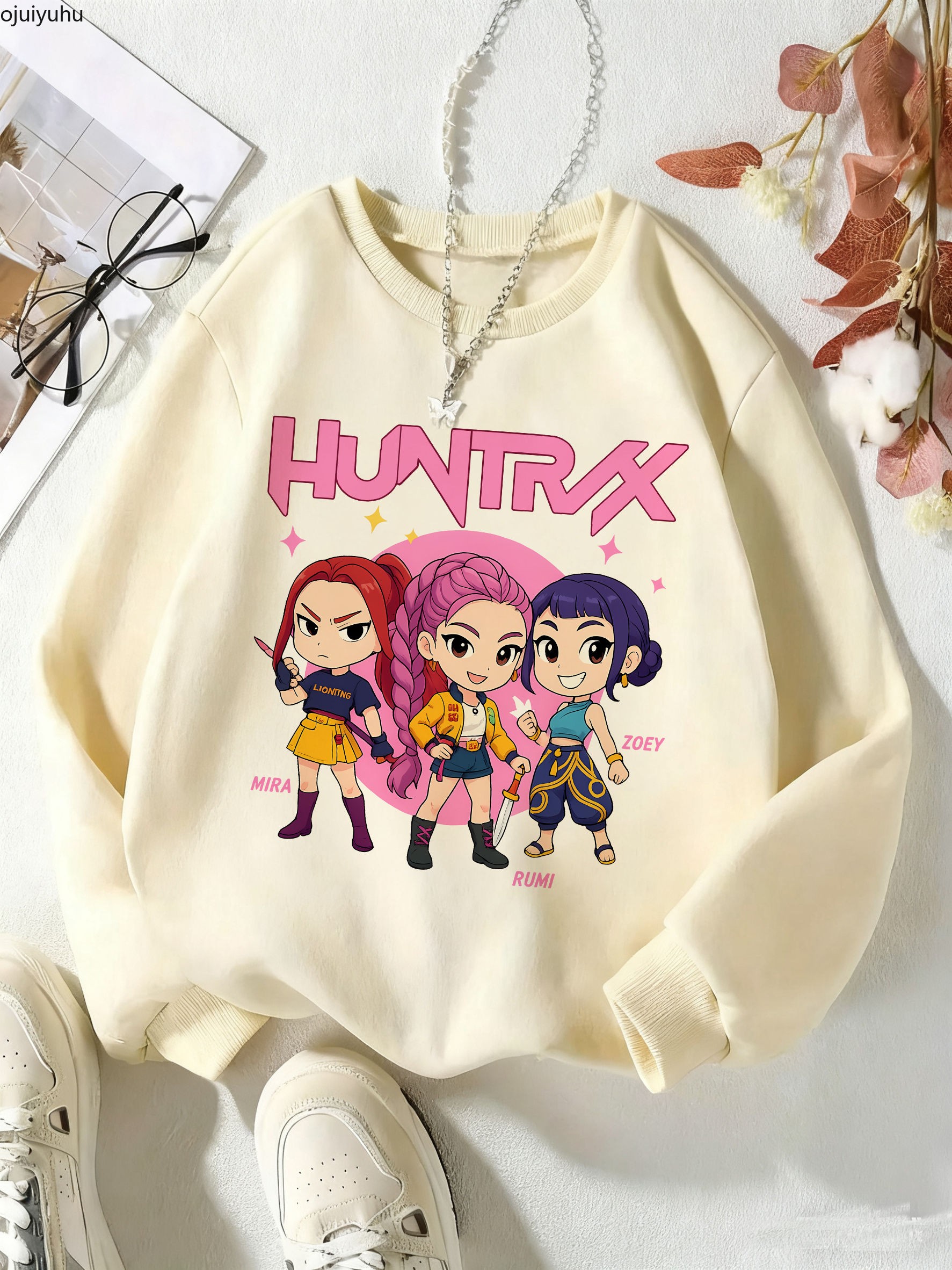 Hip Hop Huntrix Hoodie Manga Kids Kpop Demon Hunters Movie Fans Gift Children's