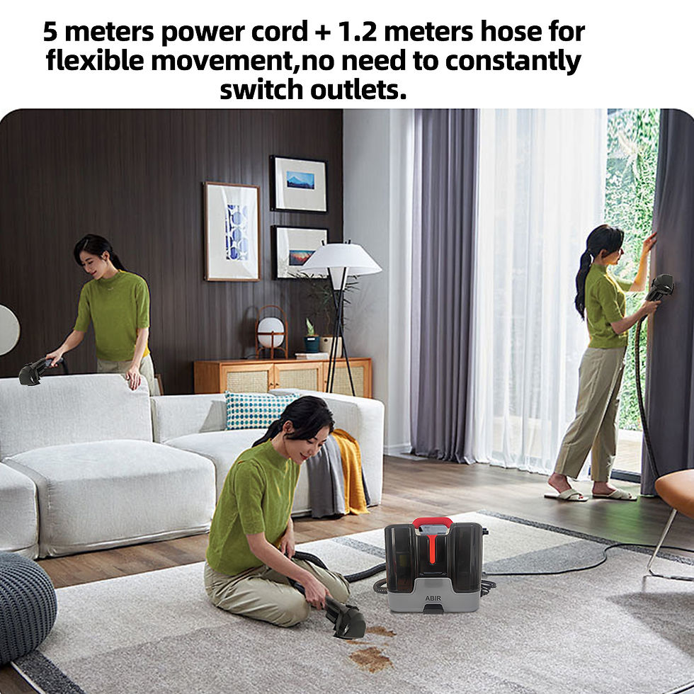 الصورة المصغرة: Portable Carpet Cleaner ABIR G80,15000PA Suction,Self Cleaning Cover,Wet Dry Vac