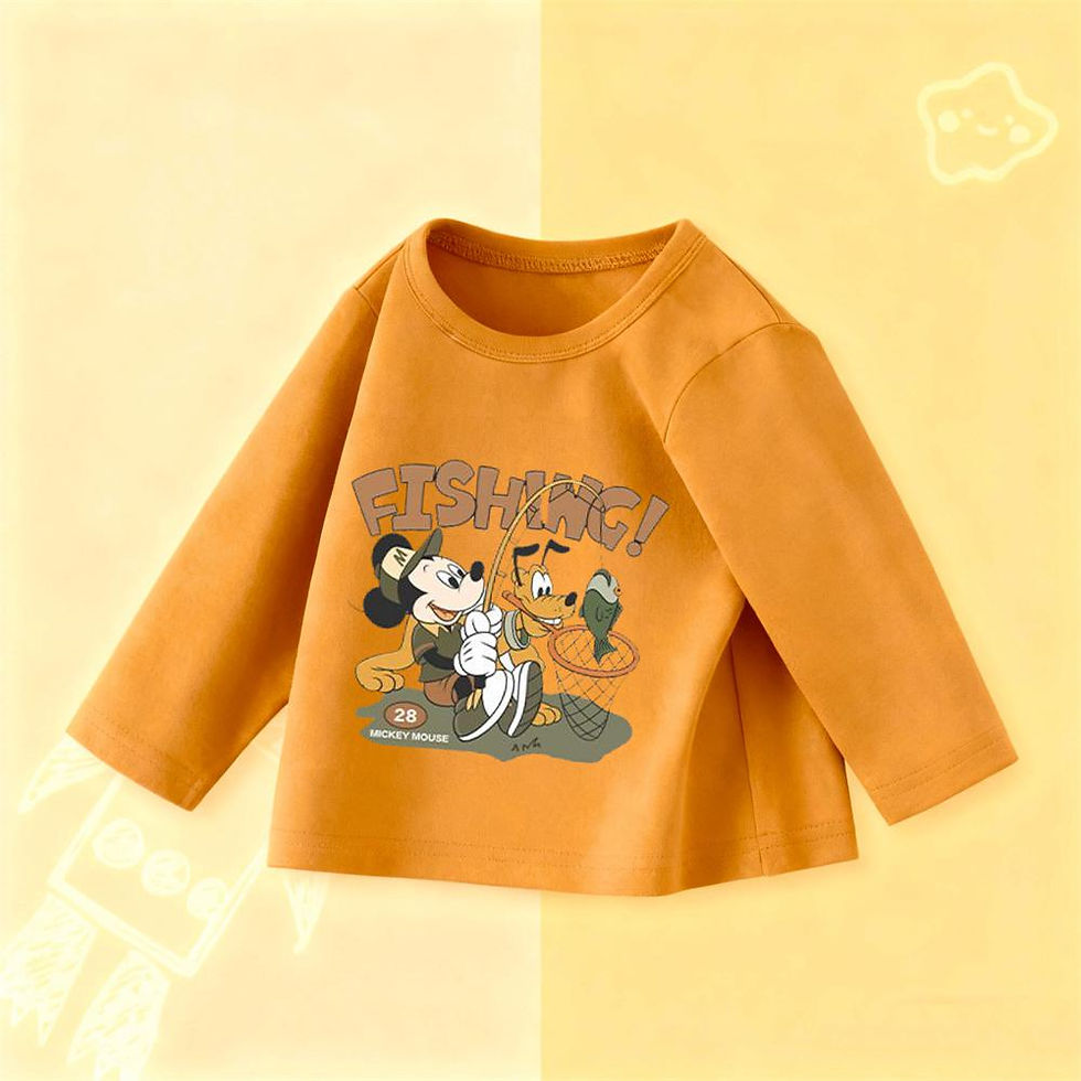 الصورة المصغرة: New Cartoon T Shirt Fashion Casual Clothes Boys And Girls Printing Tees Round Ne