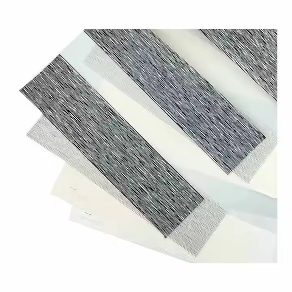Thumbnail: Custom Size Motorized Window Blinds Smart Zebra Curtain Light Filtering Shades B