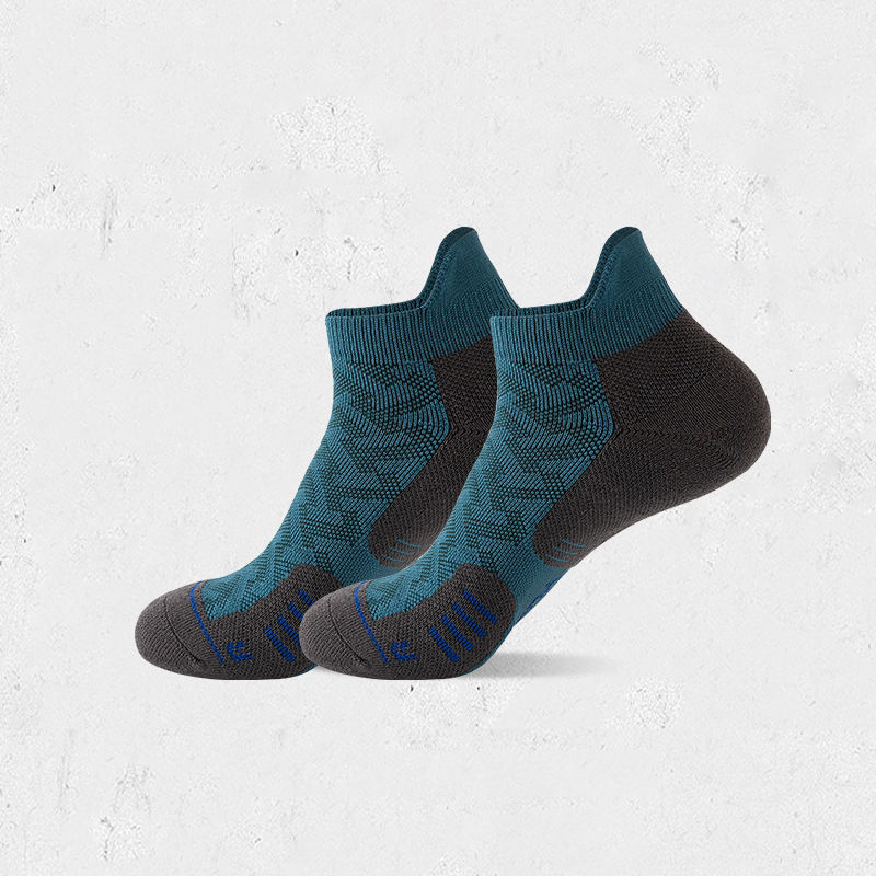 الصورة المصغرة: WRELS 1/2/3Pairs Athletic Running Cushioned Ankle Socks Cushioned Moisture Arch 
