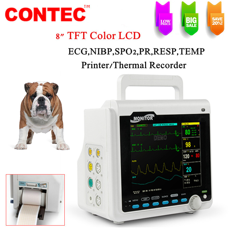 Thumbnail: CONTEC CMS6000  Adult Child Neonate Patient Monitor Vet Portable 6 Parameter  EC