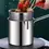Thumbnail: Multifunctional Mini Fryer 304 Stainless Steel Deep Oil Saving Pan with Filter M