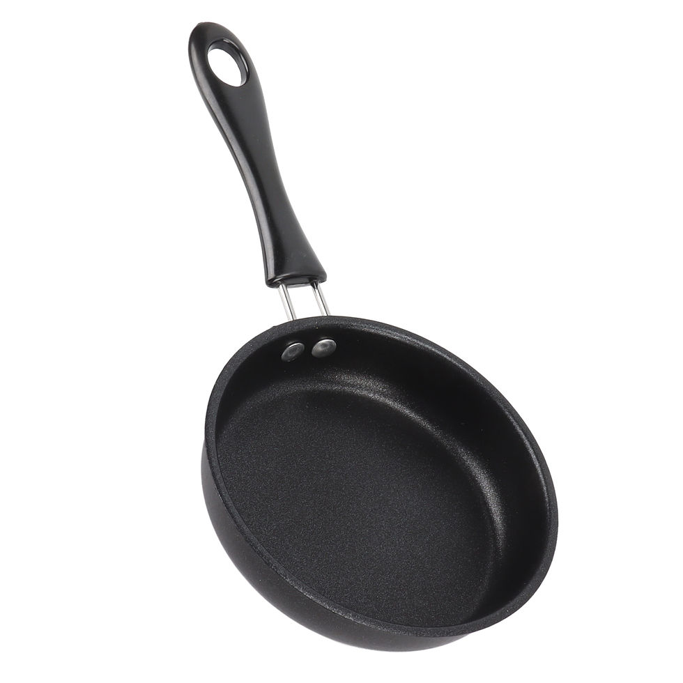 Thumbnail: 1PC 12-20cm Mini Frying Pan Non-Stick Thickened Stainless Steel Frypan Pot Fried