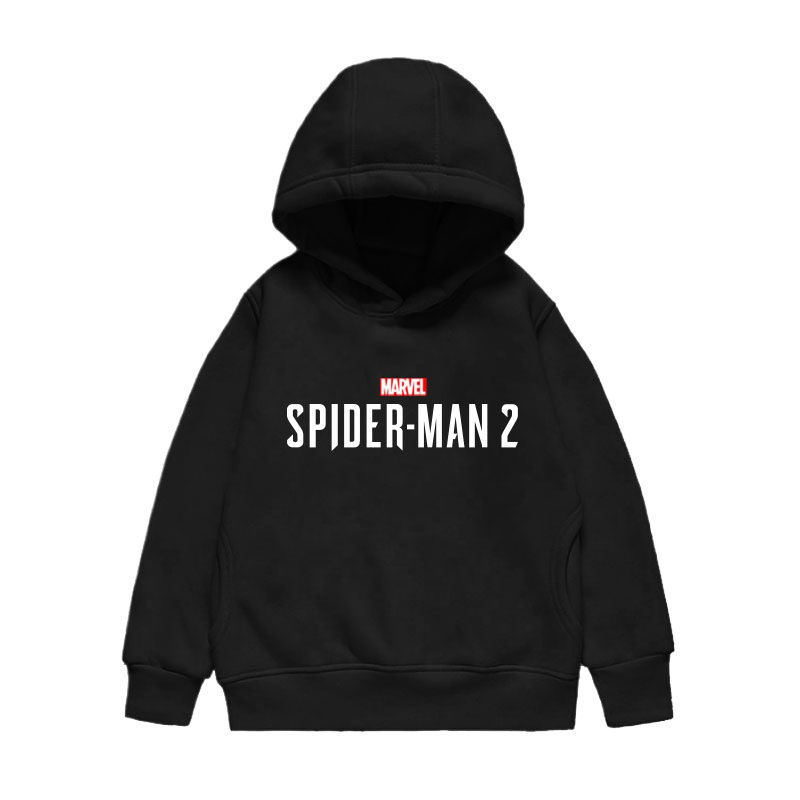 الصورة المصغرة: Marvel Spider Man 2 Spider Man PS5 Game Periphery Children's Hoodie in The Sprin