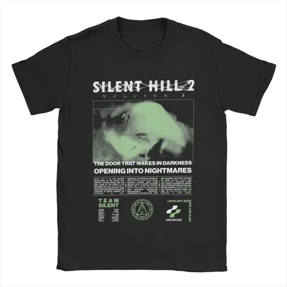 Men Silent Hill 2 T Shirts Cotton Clothing Casual Short Sleeve Round Neck Tee Sh