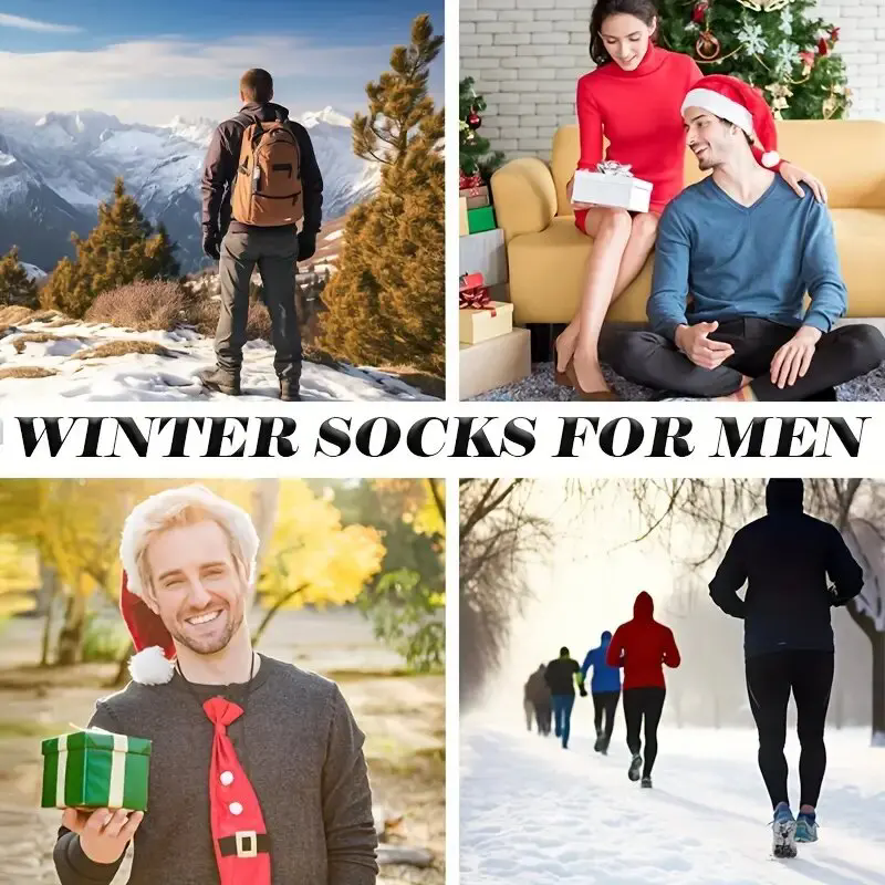 Thumbnail: 3 Pairs Winter Warm Thick Towel bottom Man Socks Wool Male Socks Slipper Socks M