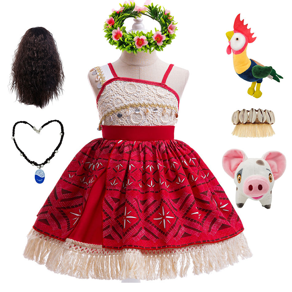 الصورة المصغرة: Moana 2 Maui Costume Little Boys Girls Vaiana Dress Up Outfits New Year Kids Rol