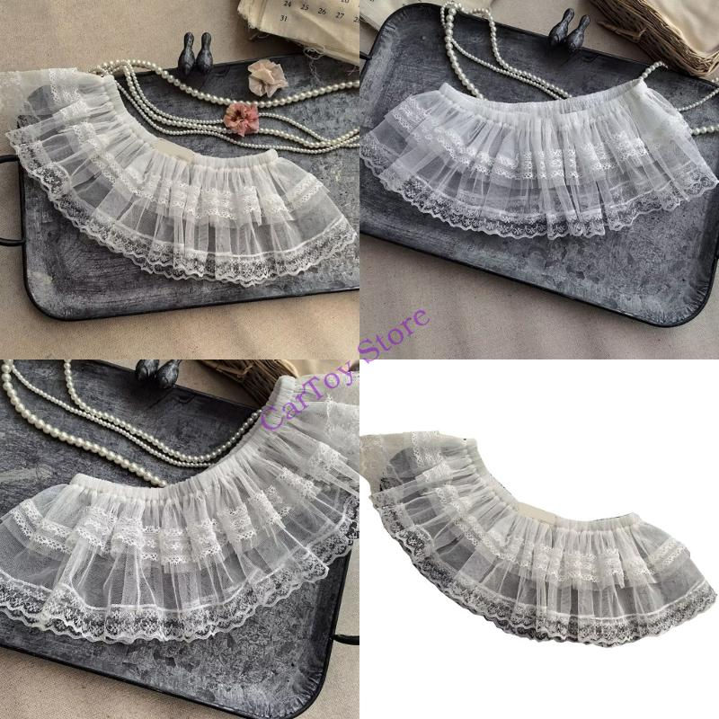الصورة المصغرة: 634F Fashionable Tulle Lace Skirt with Ruffle Charm for Children Ages 3 to