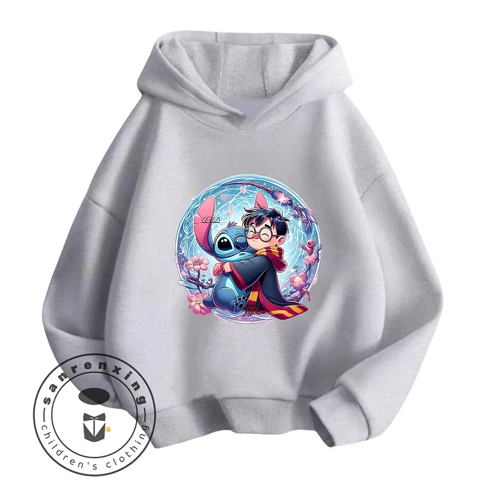 الصورة المصغرة: Boys Girls Harry Potter Cartoon Print Hooded Sweatshirt New 2026 Hot Selling Kid