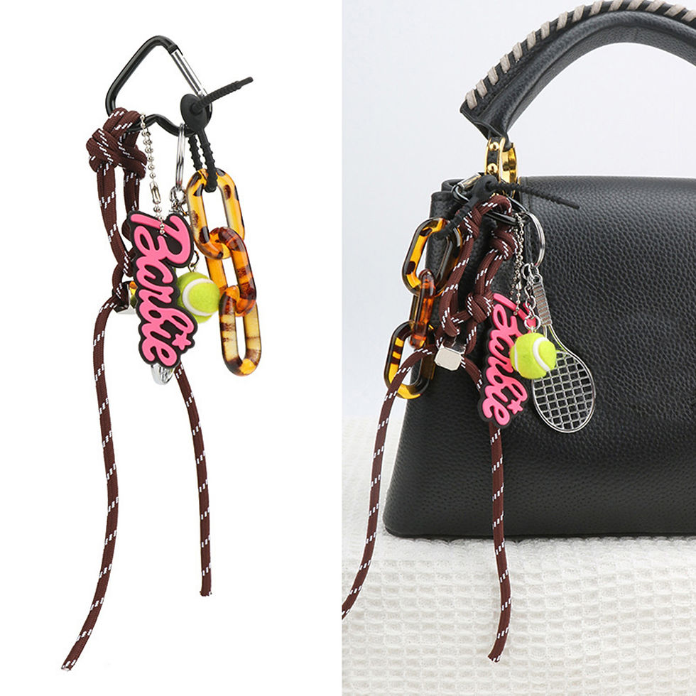 Trendy Colored Rope String Bag Charms New Luxury Designed Braided Straps Bag De