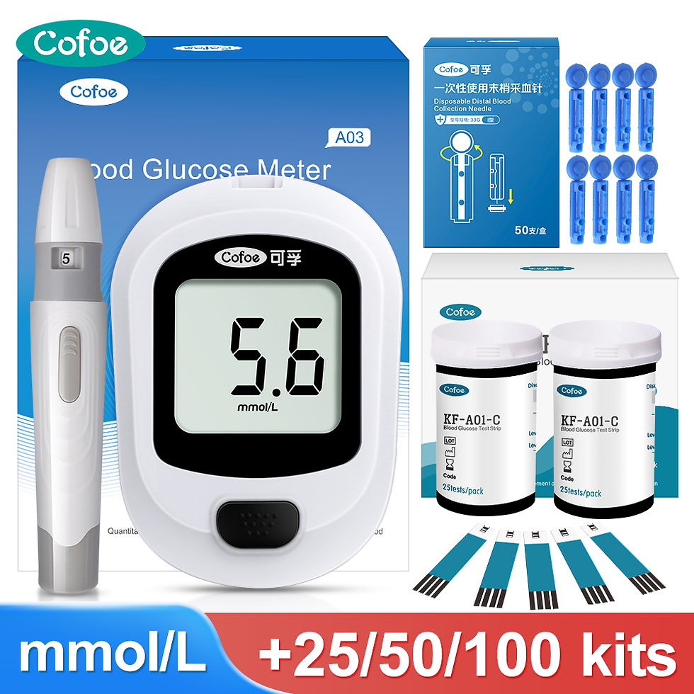 Cofoe Yice Blood glucose Meter Test strips lancets Glucometer Blood sugar monito
