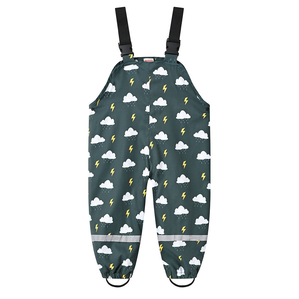 الصورة المصغرة: 2-6 Years Kids Waterproof Overalls Cute Cartoon Spring And Autumn Girls Pants Ne