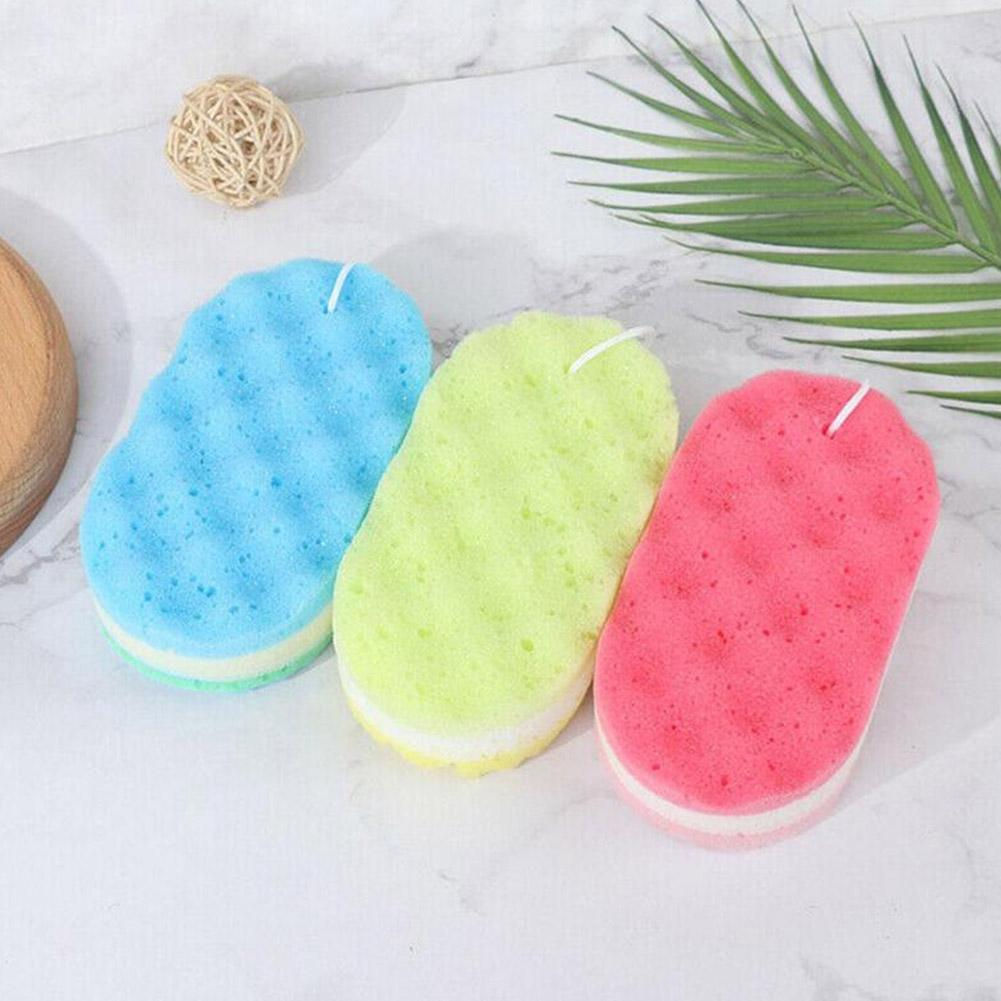 Three-layer Bath Sponge Body Brush Skin Clean Massage Cleaning Shower Brushes Ki