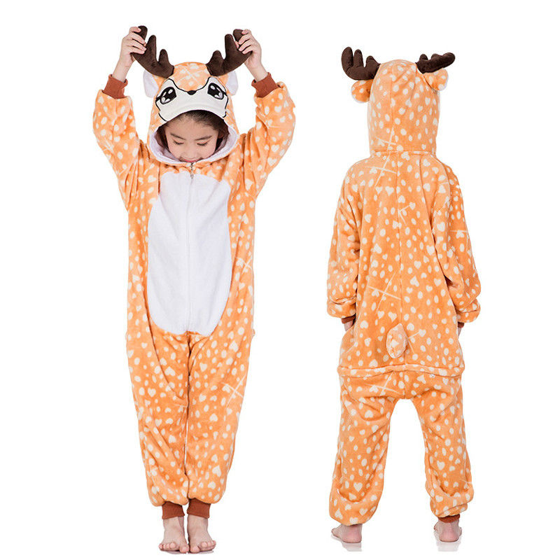 Thumbnail: Kigurumi Dragon Onesies for Kids Cosplay Costumes Winter Warm Flannel Dinosaur P