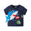 Thumbnail: 2025 Summer 2-8 Years Boy Shorts Sleeve T-shirts Stripe Printed Little Boy Top T
