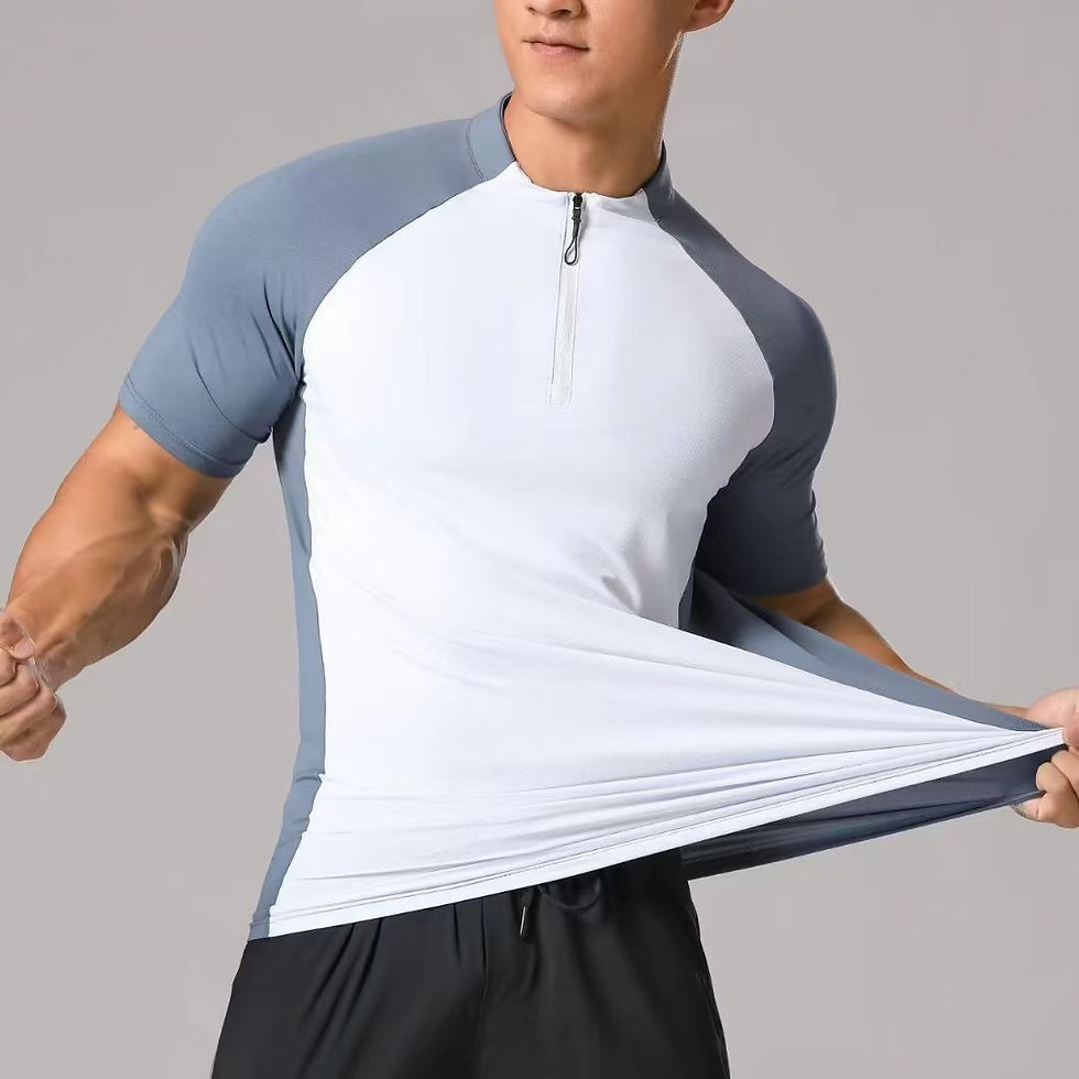 الصورة المصغرة: 2024 Mens Fitness Yoga Training Tshirts Gym Workout Compression Sweatshirt for R