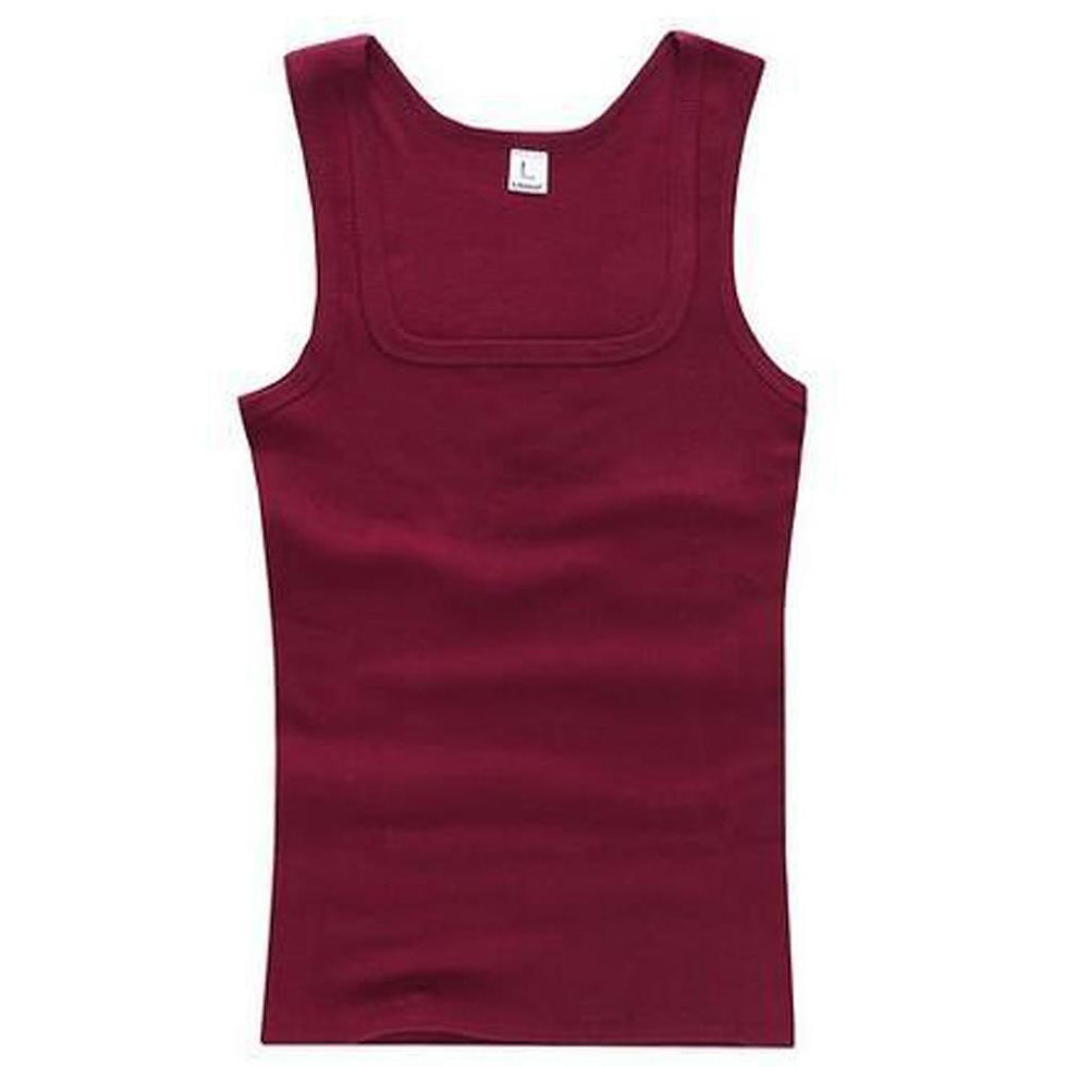 الصورة المصغرة: Hot Solid Color T Shirt For Men Summer Cotton Oversized T-shirt Men's Tank Top S