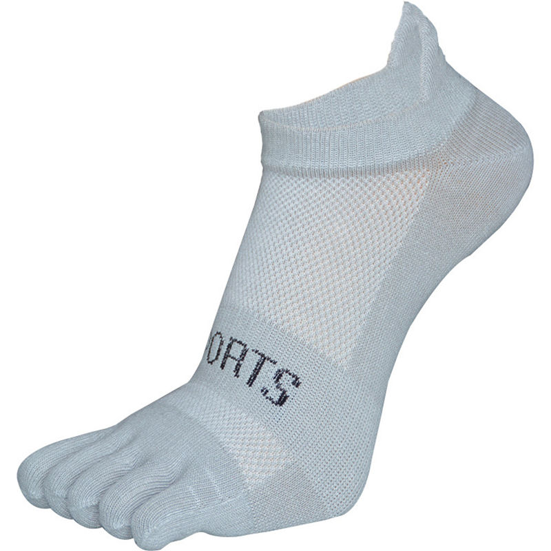 Thumbnail: EU 36-45 Pure Cotton Five Finger No Show Socks Mens Sports Breathable Comfortabl