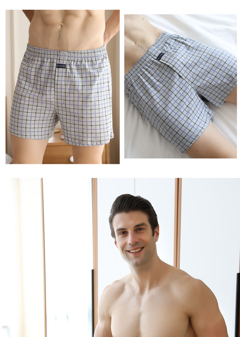 Thumbnail: Big Underpants Pajama Bottoms at home High waist Allo pants plus size boxer brie