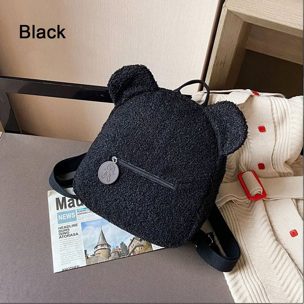 الصورة المصغرة: Personalised Bear Backpacks Custom Name Portable Children Travel Shopping Rucksa
