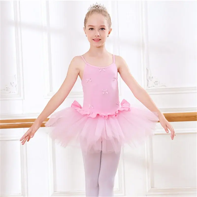 الصورة المصغرة: Summer Stage Tutu Ballet Dresses Black White Children's Dance Practice Girls Dre